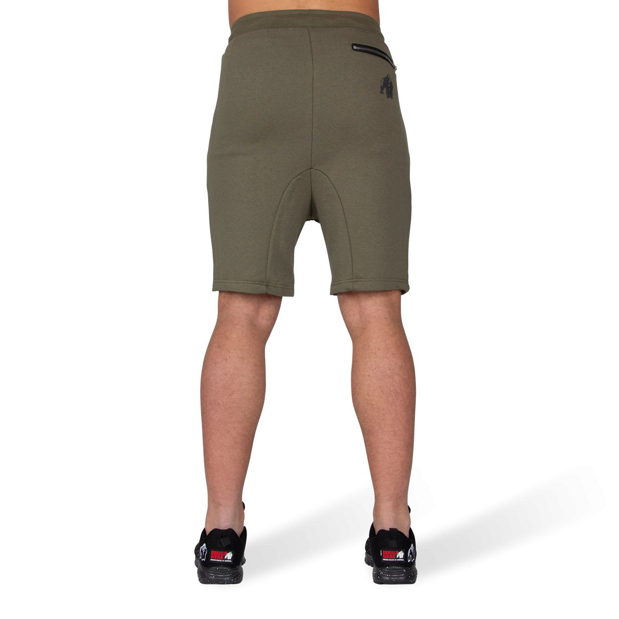 Alabama Drop Crotch Shorts - Army Green