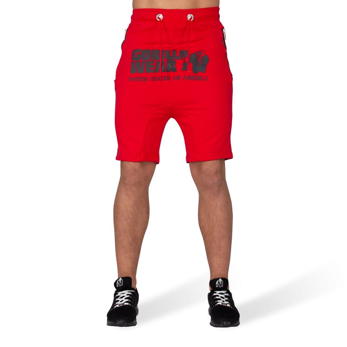 Alabama Drop Crotch Shorts - Red