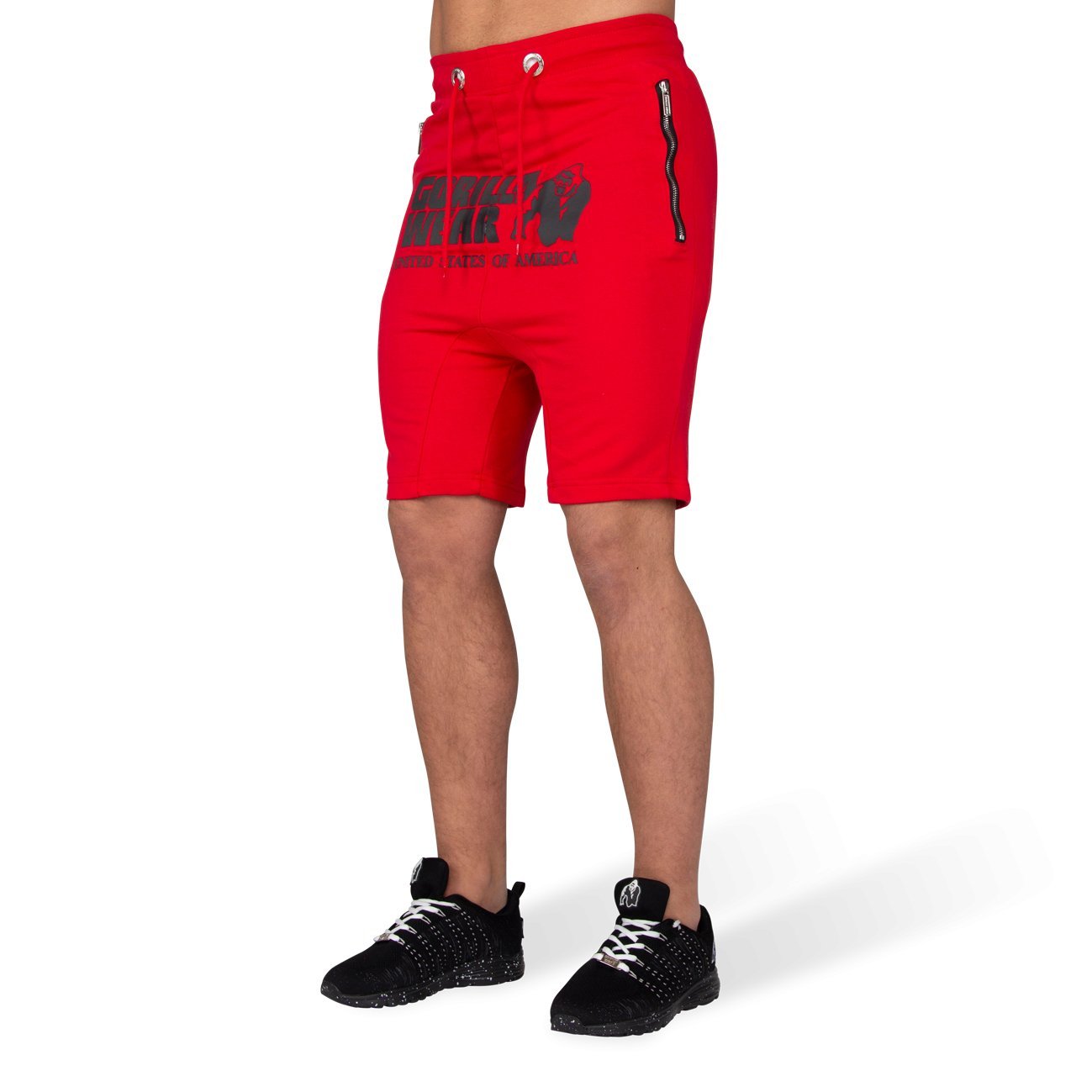 Alabama Drop Crotch Shorts - Red