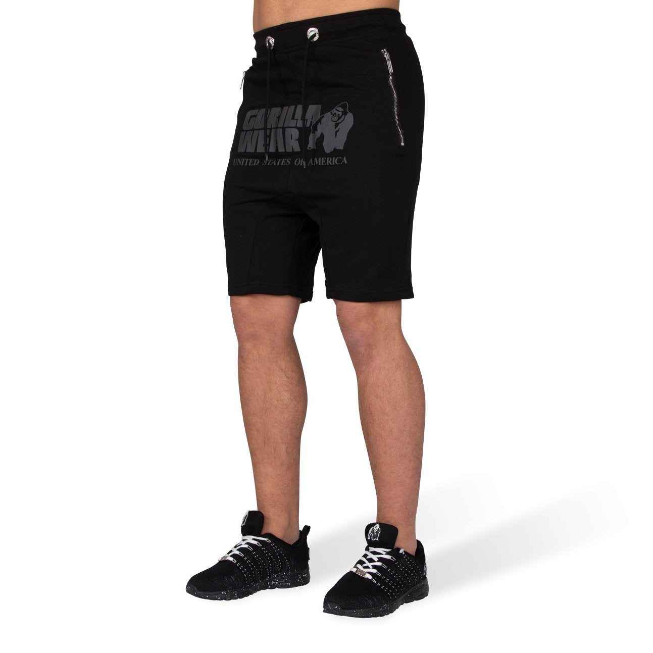 Alabama Drop Crotch Shorts - Black